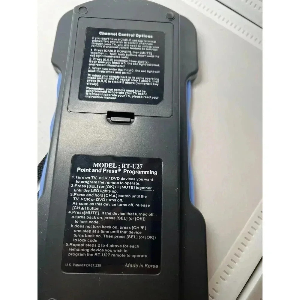 Replacement Remote Control RT-U27B Big Button Compatible Comcast - Picture 4 of 5